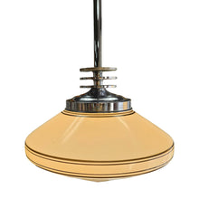 Load image into Gallery viewer, Milk Glass &amp; Chrome Pendant