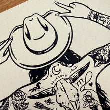 Load image into Gallery viewer, Tattooed Cowgirl Print