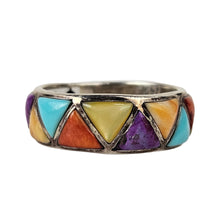 Load image into Gallery viewer, Multicolor Inlaid Stone Ring