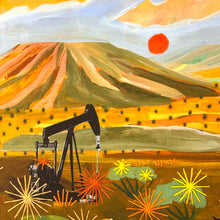 Load image into Gallery viewer, Cowgirl &amp; Pumpjacks Landscape Print