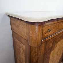 Load image into Gallery viewer, Antique Wood &amp; Marble Console