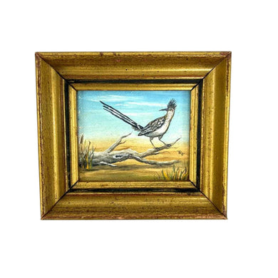 Miniature Roadrunner Painting