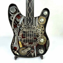 Load image into Gallery viewer, Upcycled Steel Guitar Sculpture