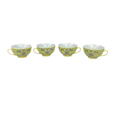 Yellow Chinese Tea Cups