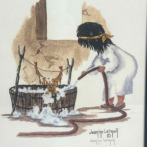 Puppy & Child Watercolor Prints