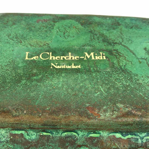 Verdigris Metal Planter