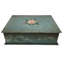 Load image into Gallery viewer, Painted Rose Metal Box