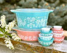 Load image into Gallery viewer, Pyrex-Inspired Mini Stacking Bowls