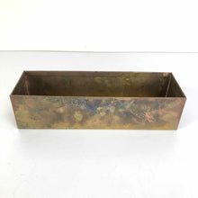 Load image into Gallery viewer, Brass Rectangular Planter