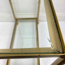 Load image into Gallery viewer, Gold Metal Rattan Shelf