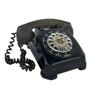 Black Rotary Phone
