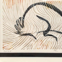 Load image into Gallery viewer, Hare Modern Woodblock Print