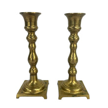 Load image into Gallery viewer, Small Brass Candleholders