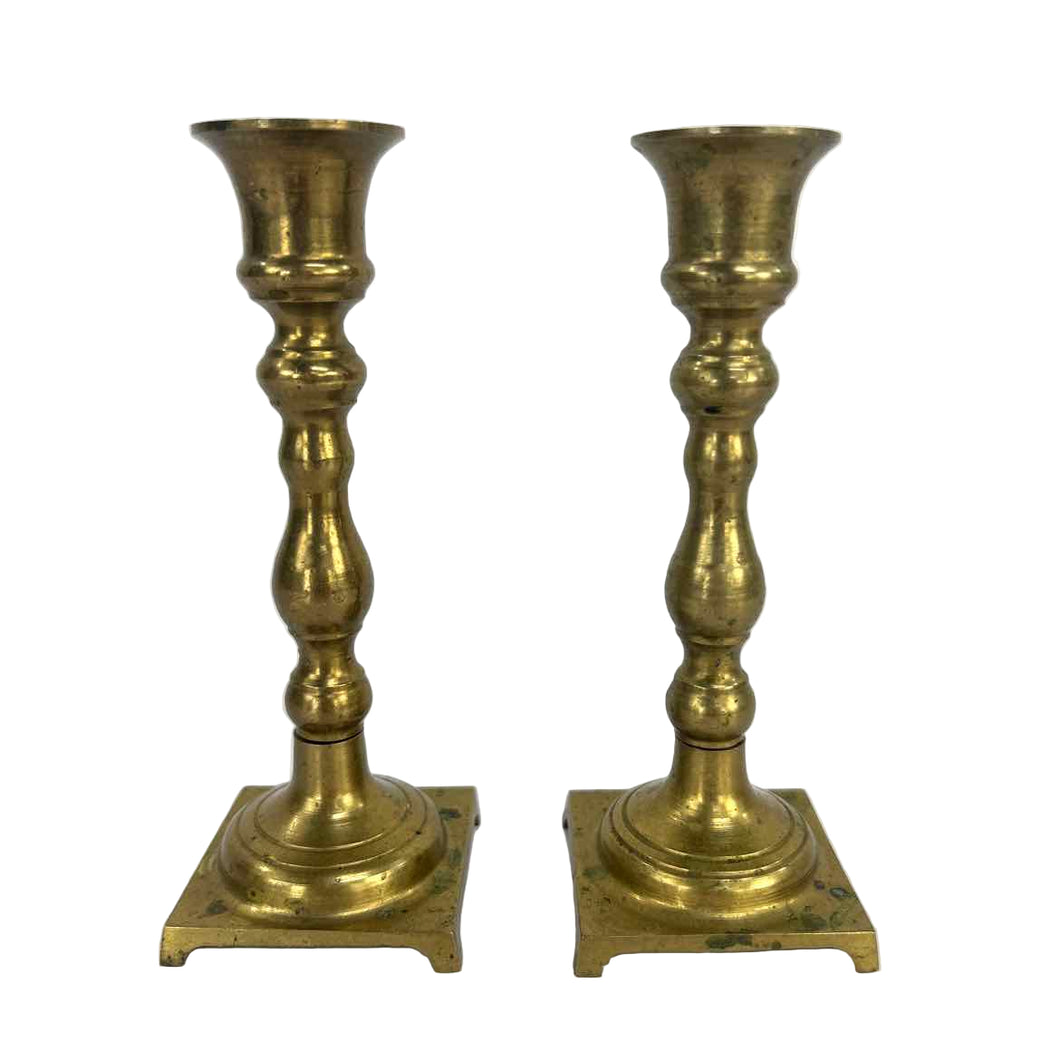 Small Brass Candleholders