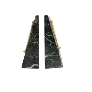 Marble Gold Bookends