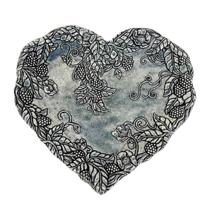 Heart Shaped Vineyard Plate