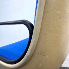 Load image into Gallery viewer, Modern Blue Rolling Desk Chair