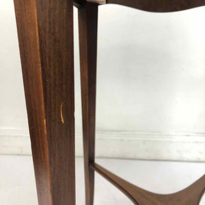 Round Mahogany End Table