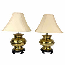 Load image into Gallery viewer, Brass Chinoiserie Lamps