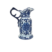 Load image into Gallery viewer, Blue &amp; White Porcelain Pitcher