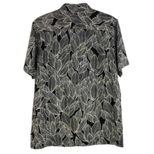 Load image into Gallery viewer, Black &amp; White Leaves Mens Shirt