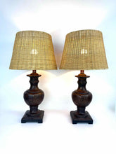 Load image into Gallery viewer, Wicker &amp; Faux Wormwood Lamps