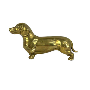Brass Dachshund Dog