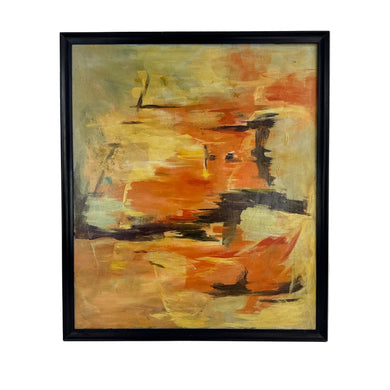 Abstract Orange Painting