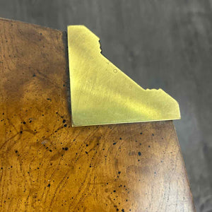 Walnut & Brass End Table