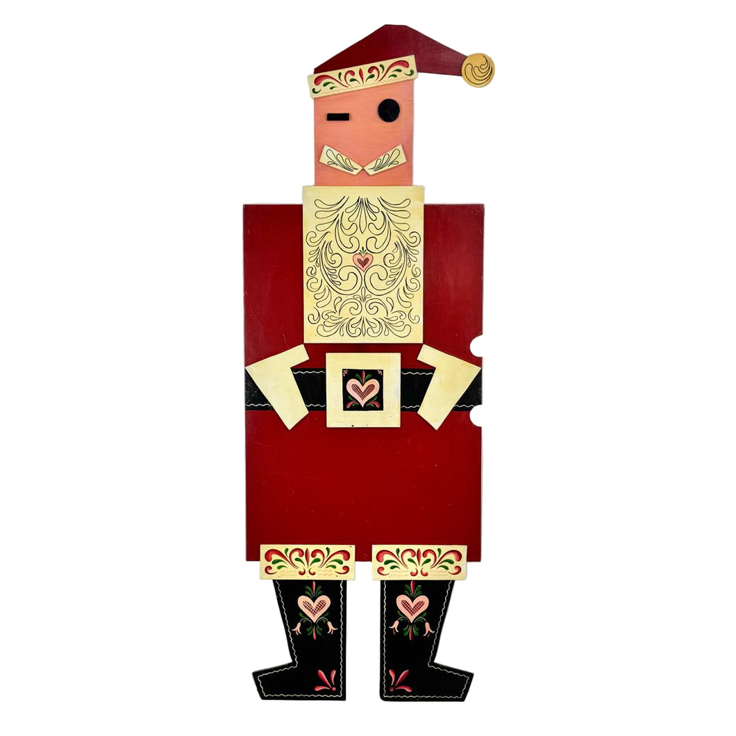 Hand Painted Santa Cutout