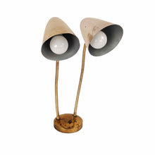 Load image into Gallery viewer, Double Headed Gold Task Lamp
