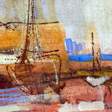 Load image into Gallery viewer, Modern Abstract Boats Painting