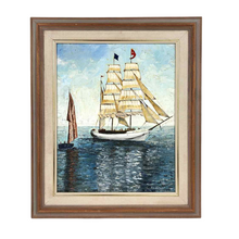 Load image into Gallery viewer, Textured Ship Oil Painting