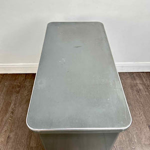 Gray Metal Tanker Cabinet