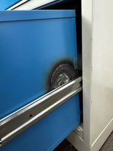 Load image into Gallery viewer, Blue &amp; Beige File Cabinet