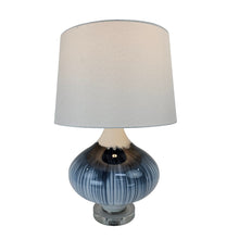 Load image into Gallery viewer, Modern Indigo Drip Glass Lamp