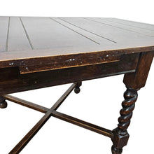 Load image into Gallery viewer, Draw Leaf Barley Twist Table