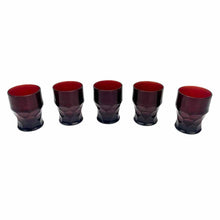 Load image into Gallery viewer, Ruby Georgian Glass Set