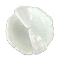 Load image into Gallery viewer, Milk Glass Flower Bowl