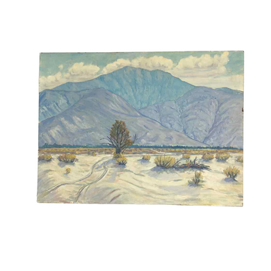 Soft Blue Landscape Painting
