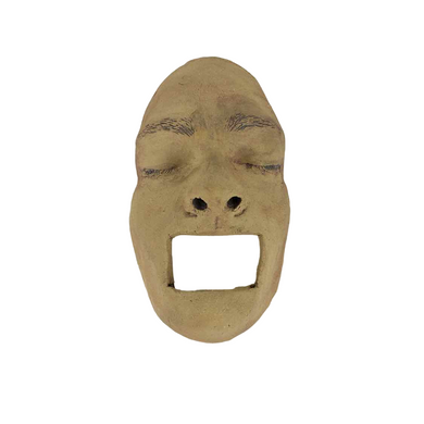 Face Cast Pottery Sculpture