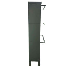 Load image into Gallery viewer, Gray Metal Barrister Bookcase