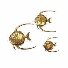 Load image into Gallery viewer, Brass Angel Fish Wall Hangings