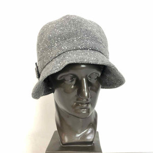 Gray Wool Cloche Hat