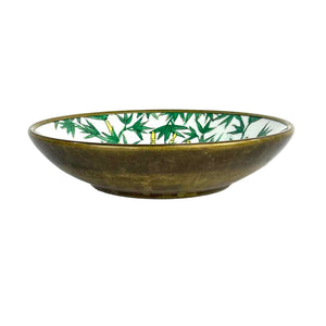 Bamboo Porcelain & Brass Bowl