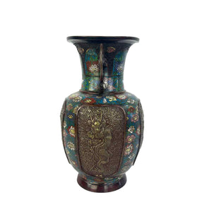 Champleve Urn Vase