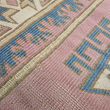 Load image into Gallery viewer, Pink &amp; Blue Vintage Rug