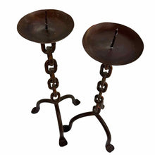Load image into Gallery viewer, Rustic Chain Candleholders