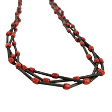 Load image into Gallery viewer, Sterling &amp; Coral Navajo Necklace
