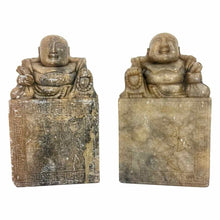 Load image into Gallery viewer, Buddha Soapstone Bookends